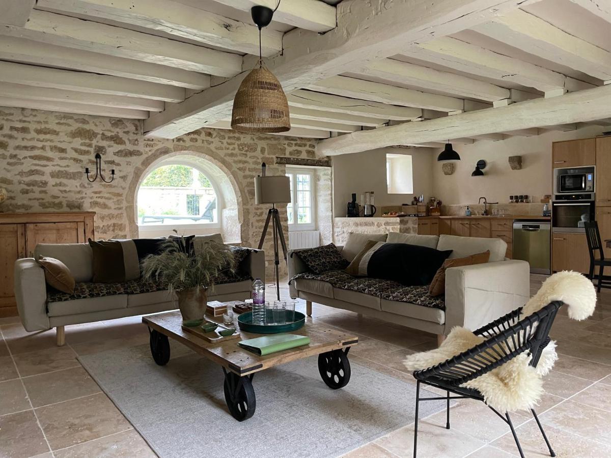 La Closerie De Gigny Maison Templiere Avec Piscine,Jacuzzi Exterior foto